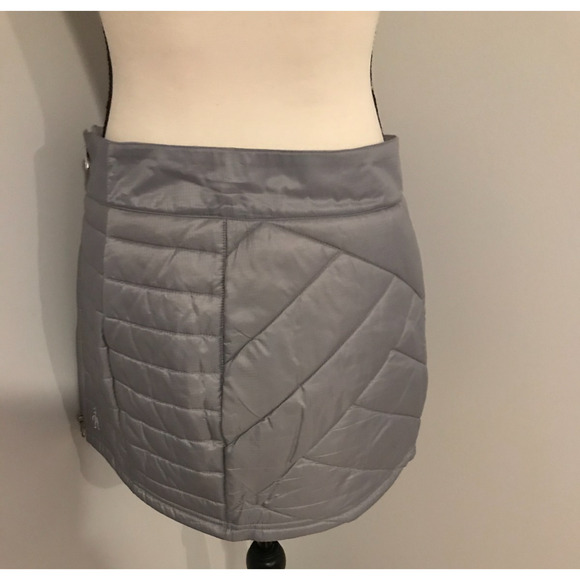 Smartwool Smartloft Gray Quilted Zip Skirt - Size Small - Picture 7 of 15
